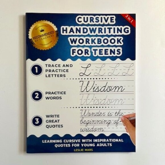 *NEW Cursive Handwriting Workbook for Teens - Paperback - Picture 1 of 2